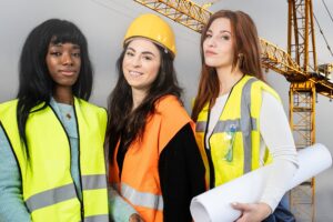 Women construction workers